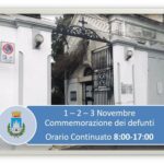 CIMITERO APERTO ORARIO CONTINUATO NEI GIORNI 1, 2 E 3 NOVEMBRE