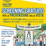 Una giornata di prevenzione e controllo dei problemi legati alla vista totalmente gratuita. E’ l’iniziativa che si terrà sabato 26 ottobre nell’atrio di Palazzo di città ideata dai Lions Club di Castrovillari